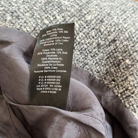 Babaton Wool Silk Blend Wrap Tie Closure Atelier Coat - Picture 6 of 7